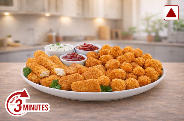 Party Pack Nugg 250g + FING 250g + POP 110g — Chicken Vicken fresh chicken
