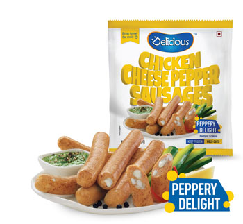 Buy chicken cheese paper sausages